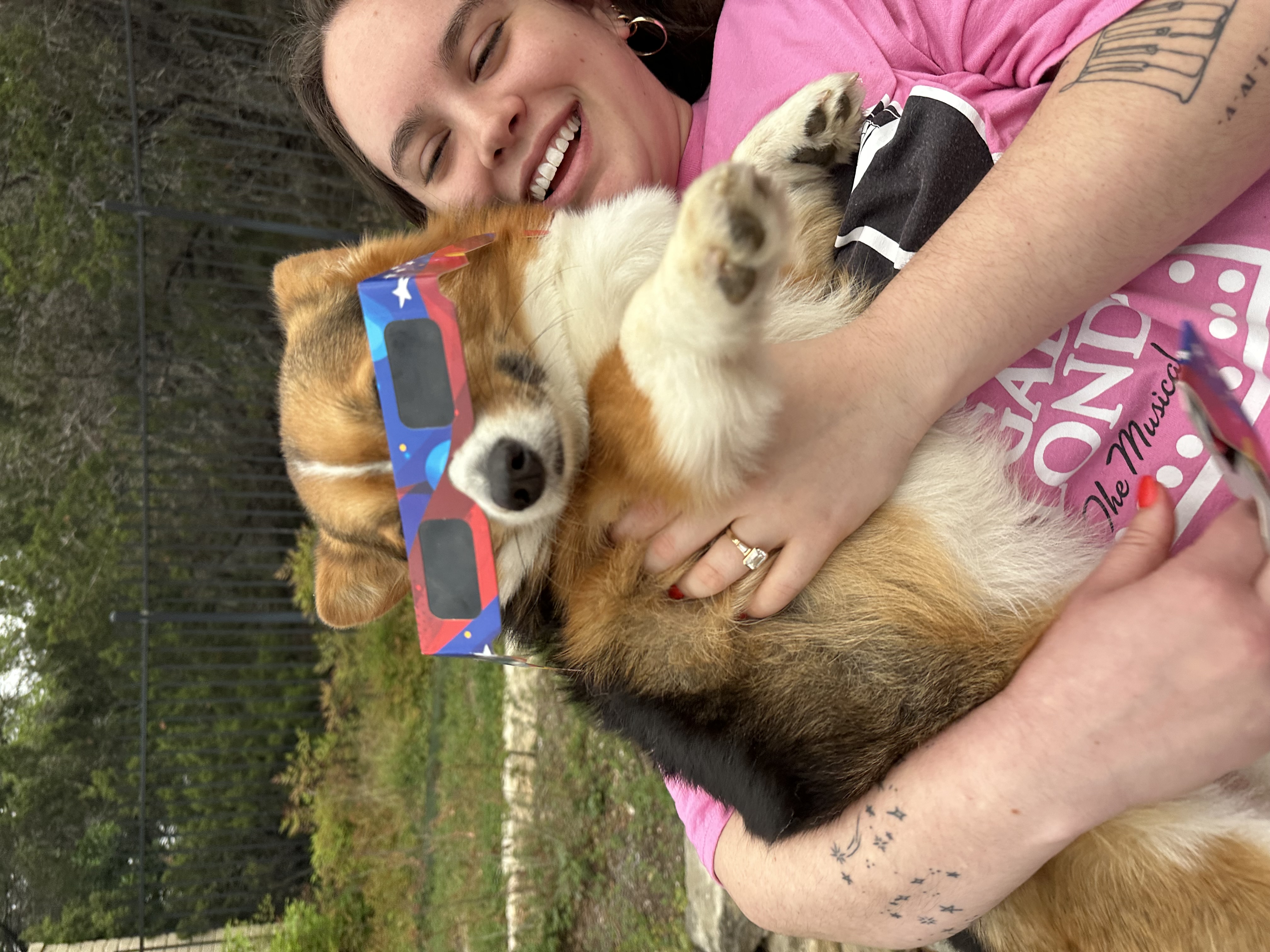 The Eclipse and baby dog