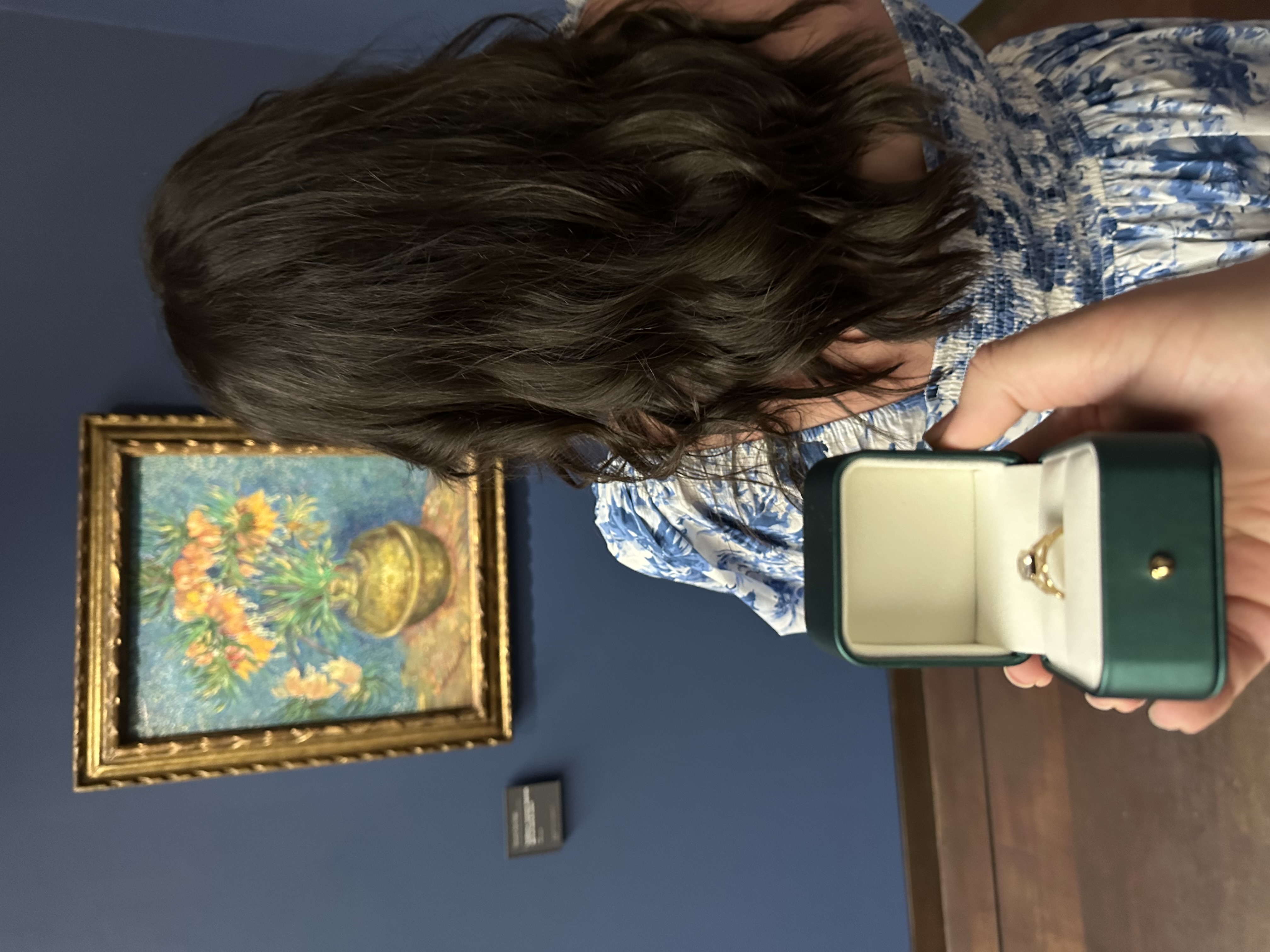 Photo of us at before the engagement